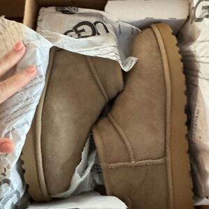 UGG Tan Ankle Boots